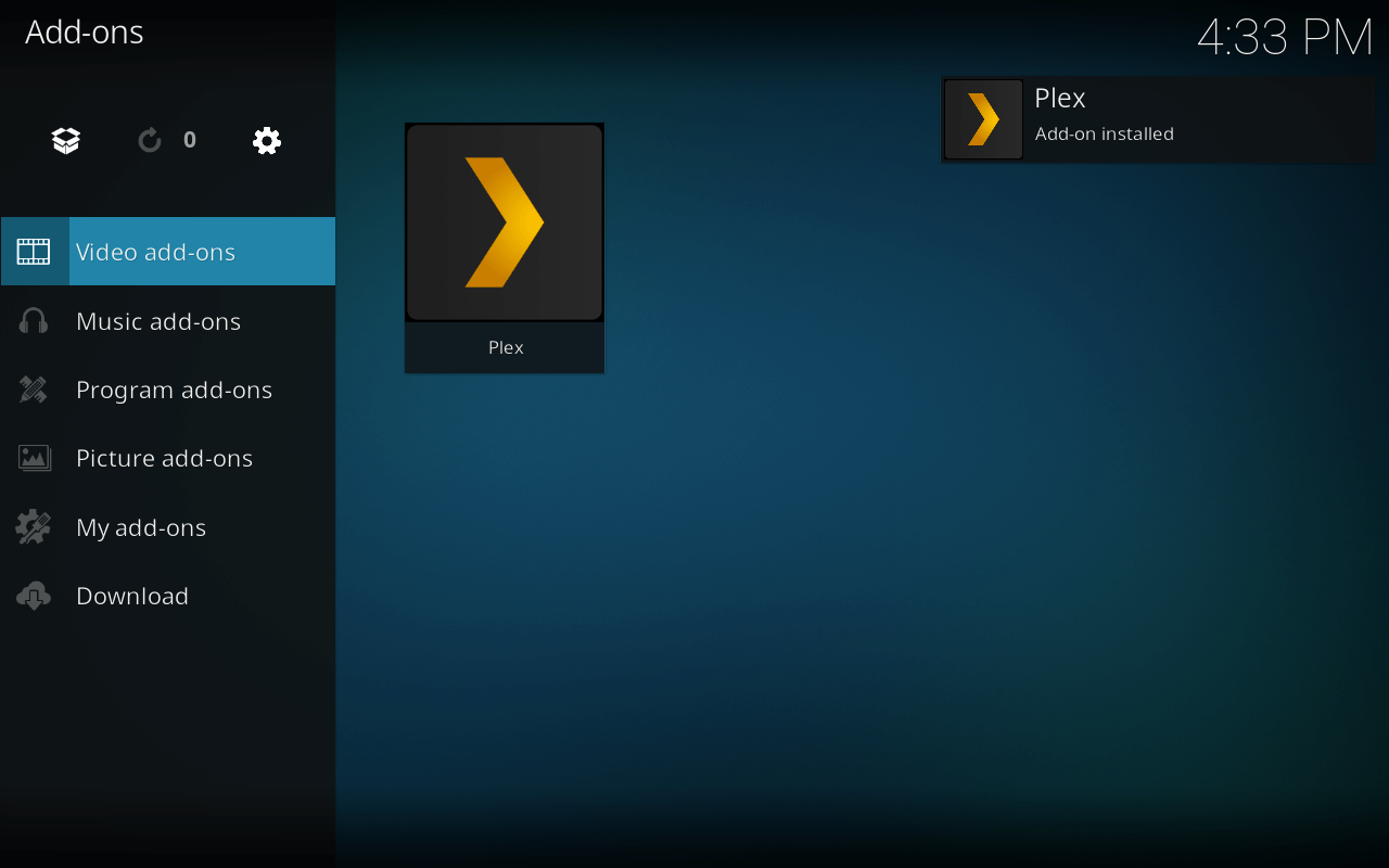 plex on kodi