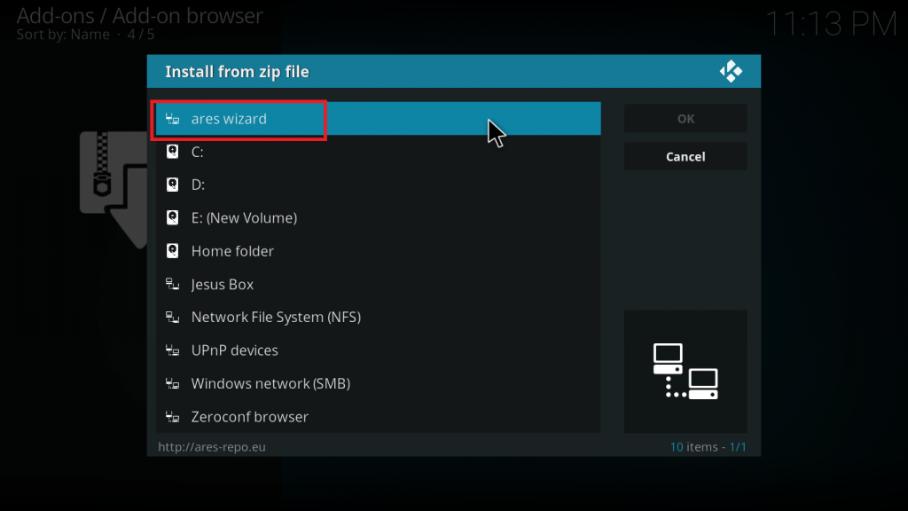 how to download ares wizard for kodi 17