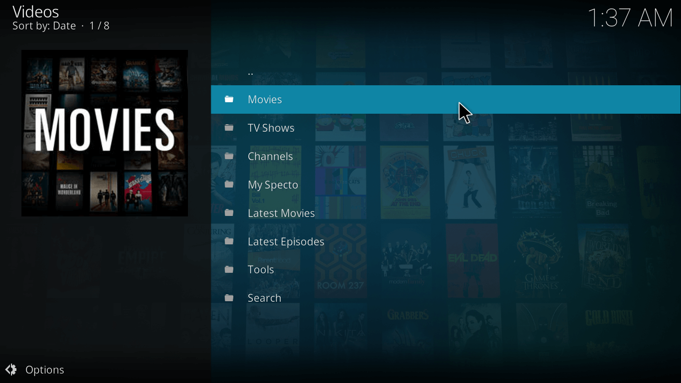 install specto on Kodi